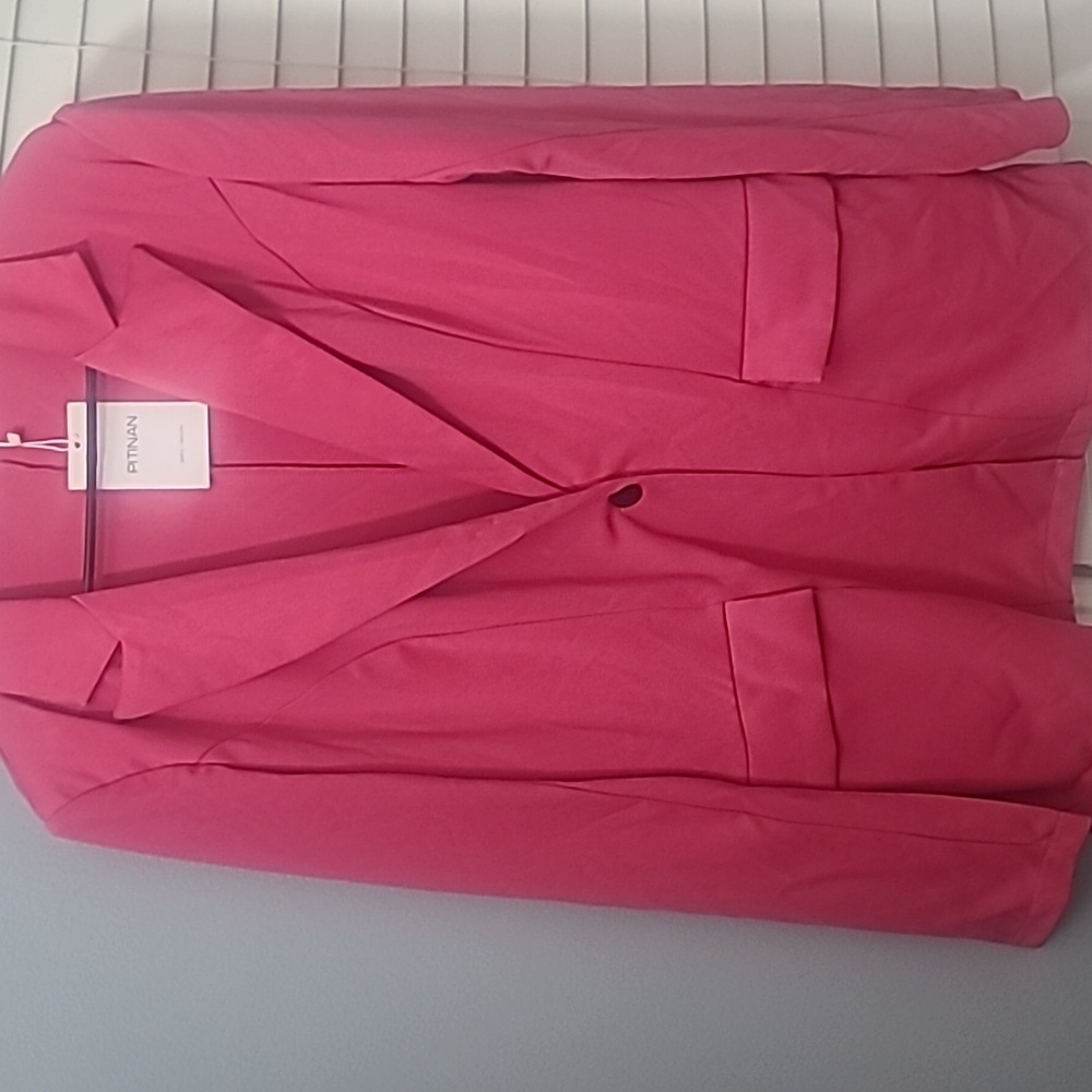 NWT PITINAN Women’s Pink Blazer Size Xl